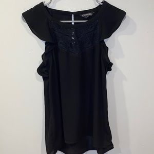 Express black shirt sleeve shirt